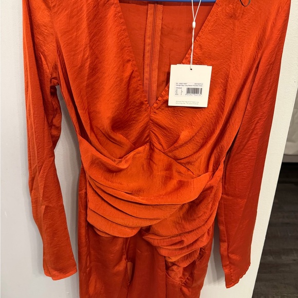 Missguided Terracotta Long Sleeve Dress - Picture 5 of 5